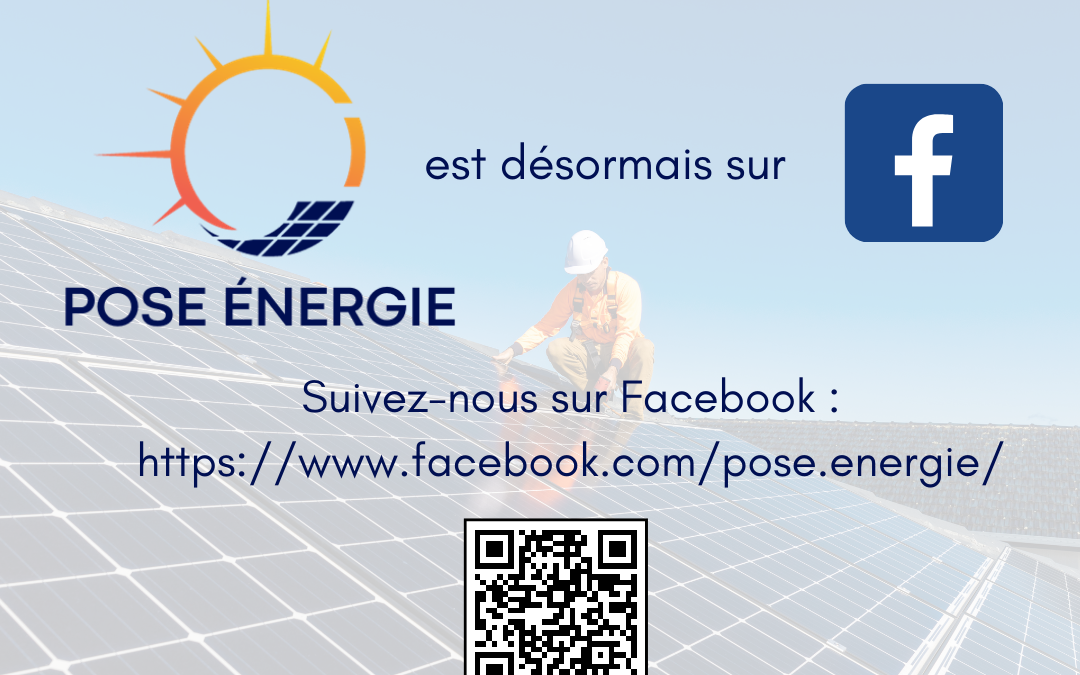 Pose Energie est aussi sur Facebook